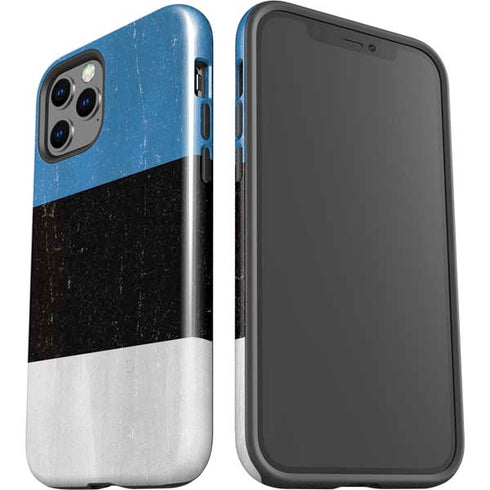 Estonia Flag Distressed iPhone 12 Pro Impact Case